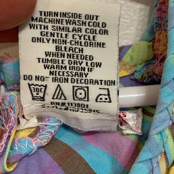 Flapdoodles | Multicolored Girls Striped Summer Sleeveless Casual Tank Dress - Picture 10 of 11